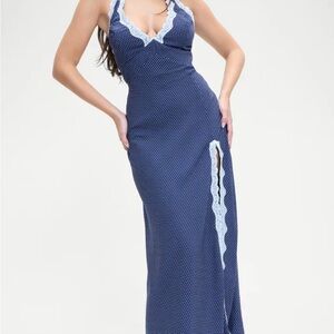 Frankie’s Bikinis Madeleine Polka Dot Maxi Dress